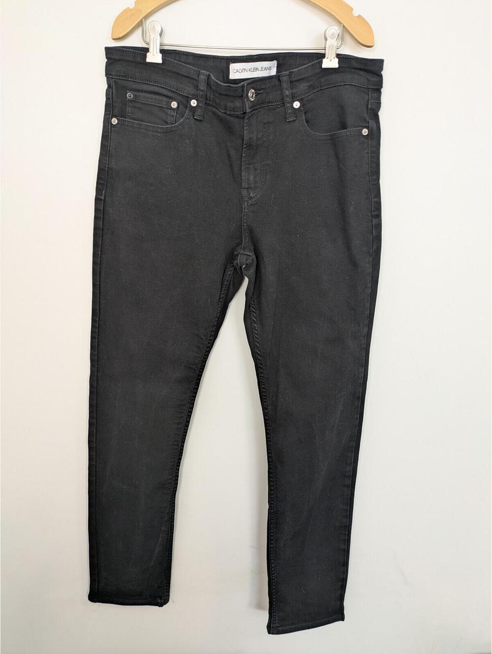 Calvin Klein Jeans Black Skinny Slim Jeans Size 33 x 32